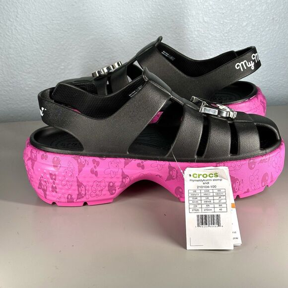 Crocs Hello Kitty And Friends My Melody and Kuromi Stomp Sandal Women’s Size 11 - Picture 7 of 13